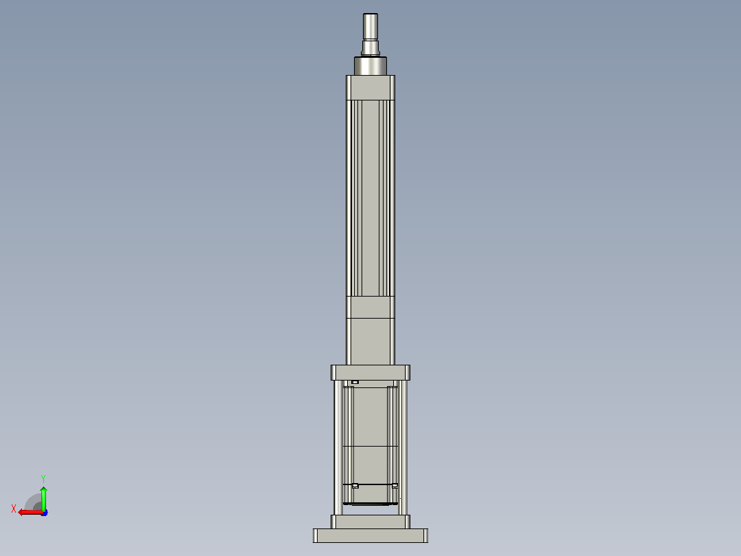 轻载电动缸TPA-ESR40-1210C-L100-M-FB-W-P40-C3后视图