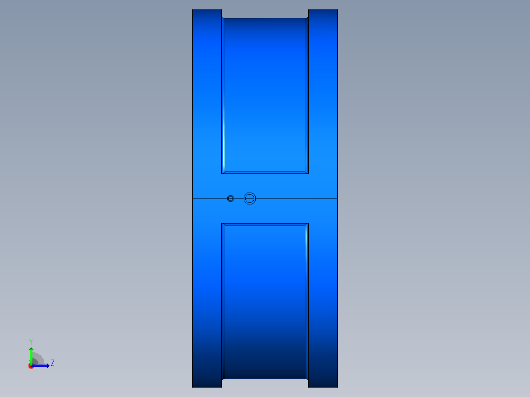 H71H╱Y╱F-PN1.6(HWF6)对夹式止回阀[H71H╱Y╱F-PN1.6(HWF6)]1000左视图