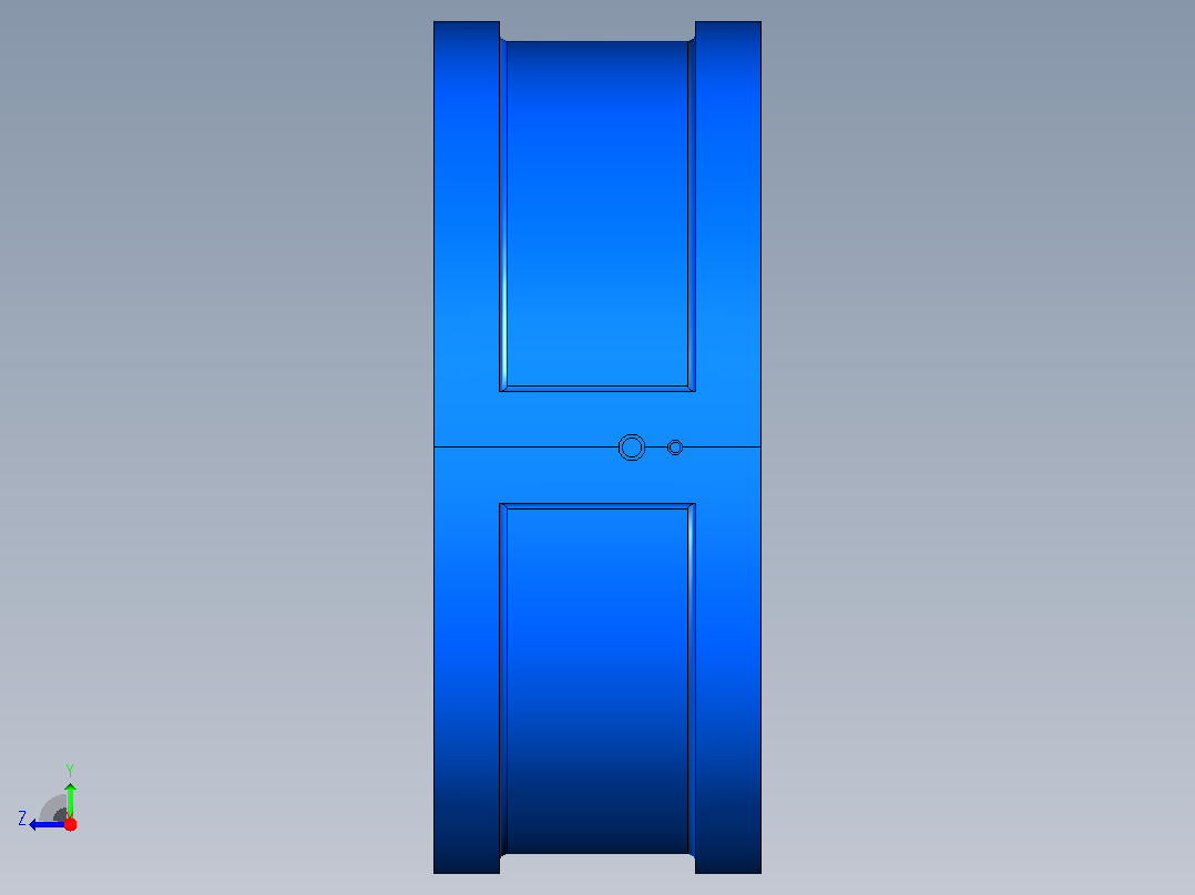 H71H╱Y╱F-PN1.6(HWF6)对夹式止回阀[H71H╱Y╱F-PN1.6(HWF6)]1000右视图