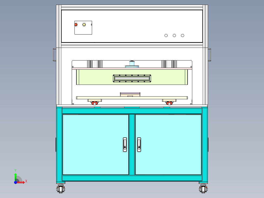 真空贴合压合机sw18可编辑前视图
