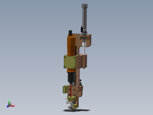 自动锁螺丝机批头组件 3D图纸 机械设备设计3D模型素材