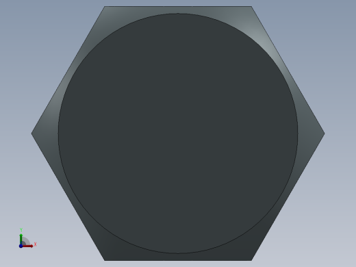 Solidworks六角头螺栓前视缩略图
