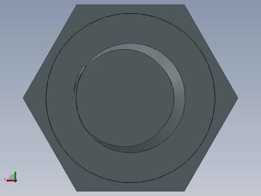 Solidworks六角头螺栓后视缩略图