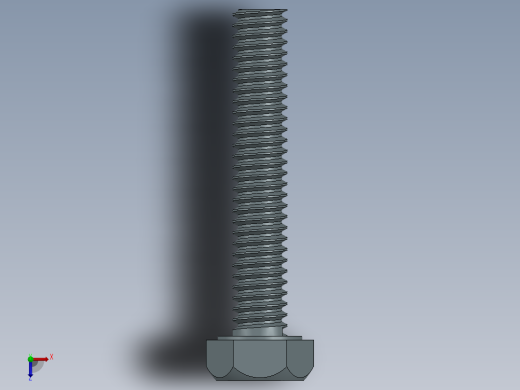 Solidworks六角头螺栓俯视缩略图