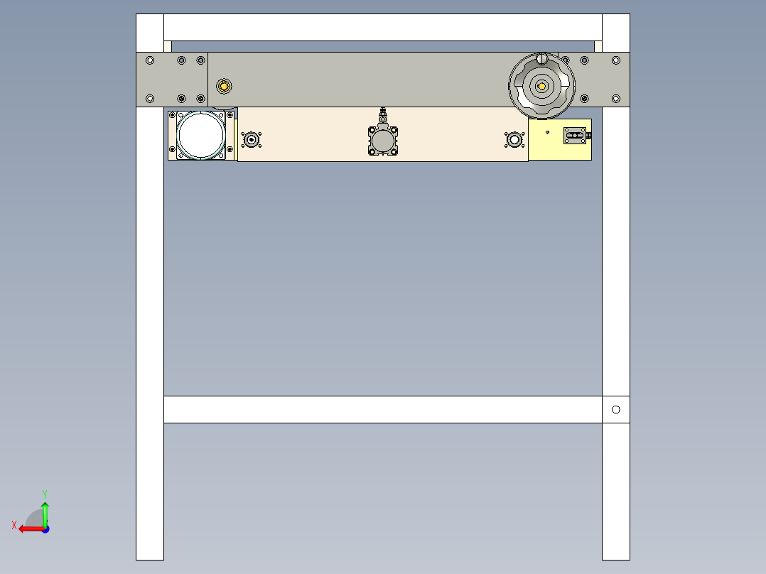 转运运输分拣机构3D图纸 STP格式后视图