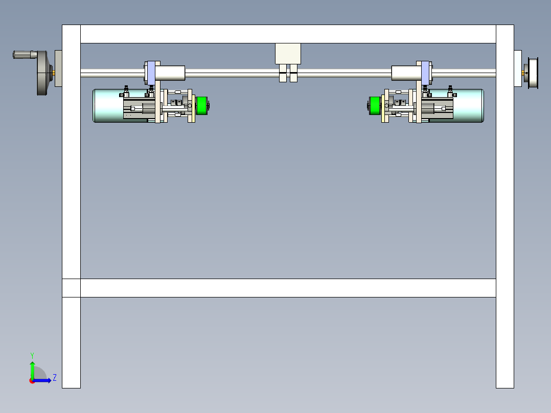 转运运输分拣机构3D图纸 STP格式左视图