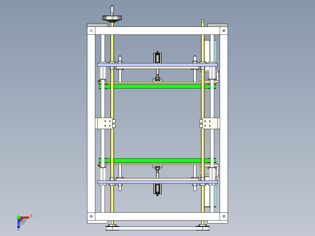 转运运输分拣机构3D图纸 STP格式俯视图