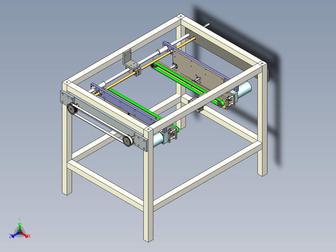 转运运输分拣机构3D图纸 STP格式正等轴测图