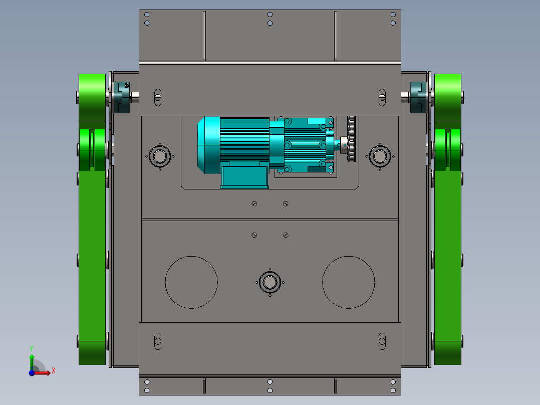 B15_顶升移载机1（）前视图