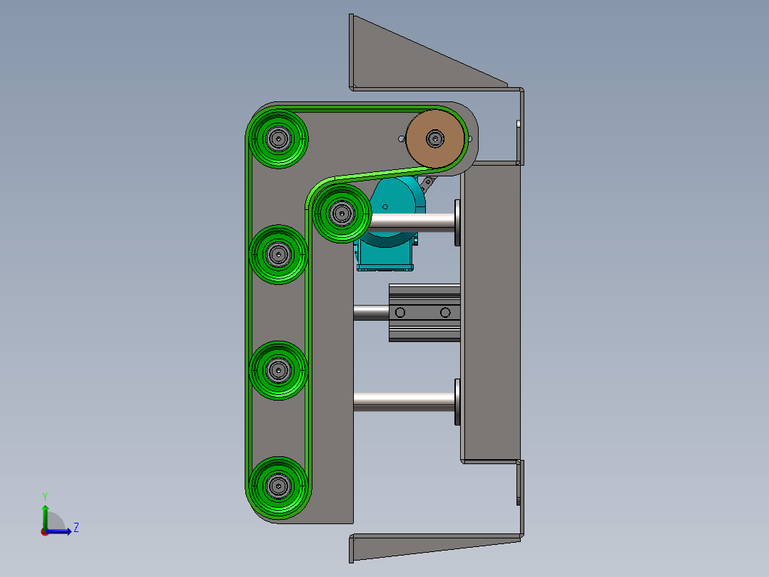 B15_顶升移载机1（）左视图