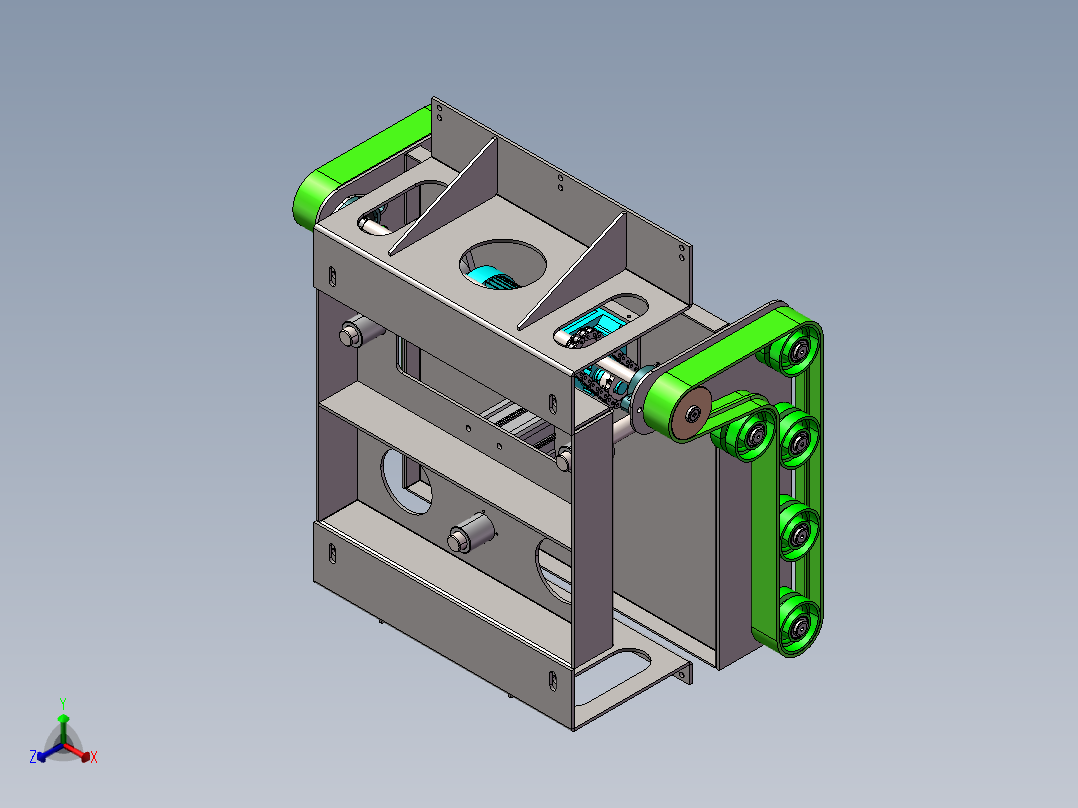 B15_顶升移载机1（）正等轴测图