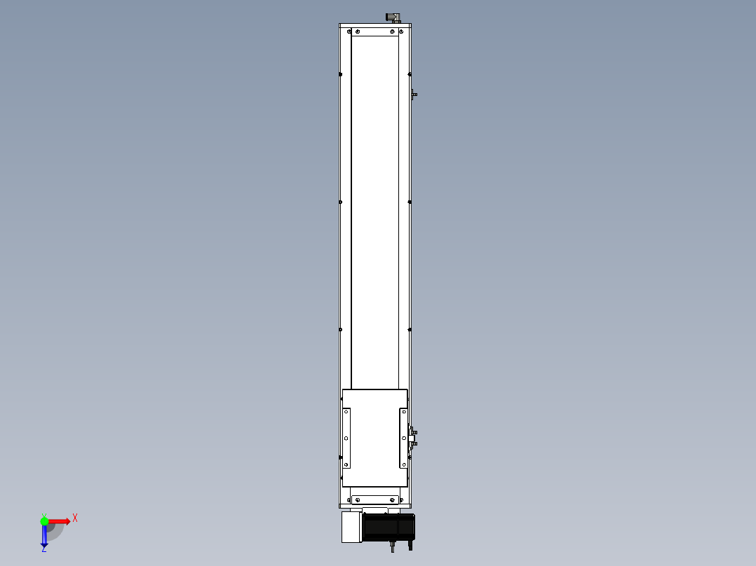 Toyo东佑达直线模组-ECB17-800-LU俯视图