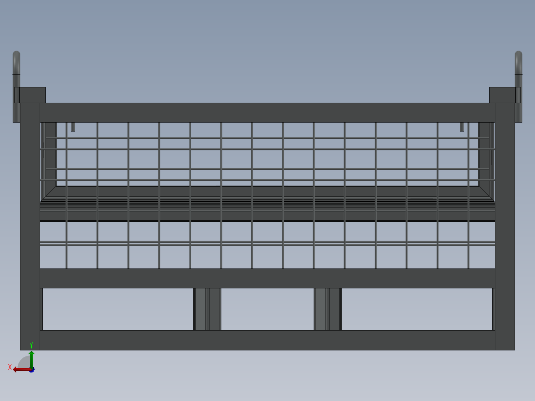 集装箱设备模型后视图