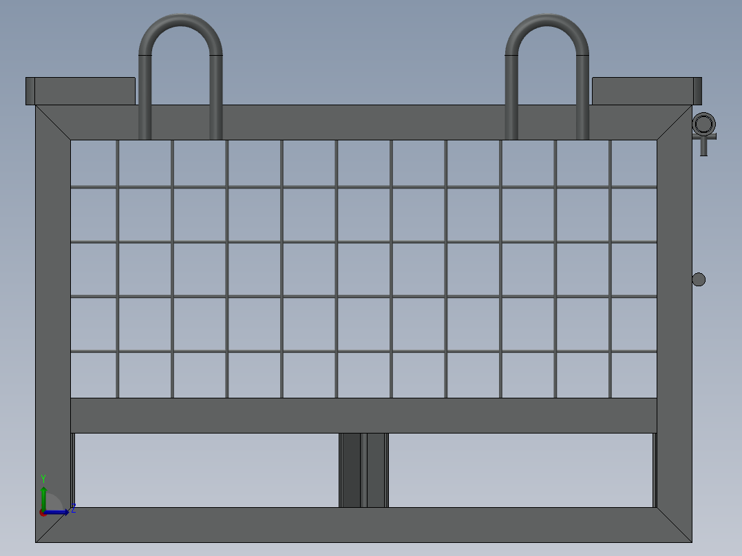 集装箱设备模型左视图