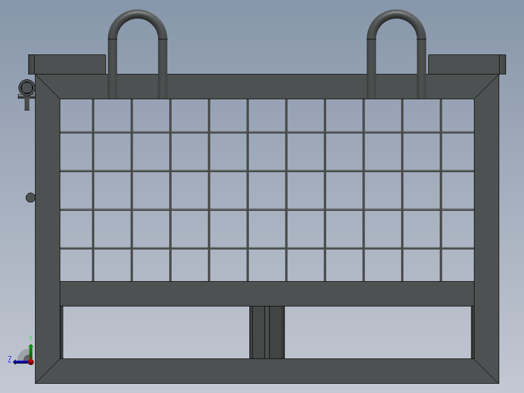 集装箱设备模型右视图