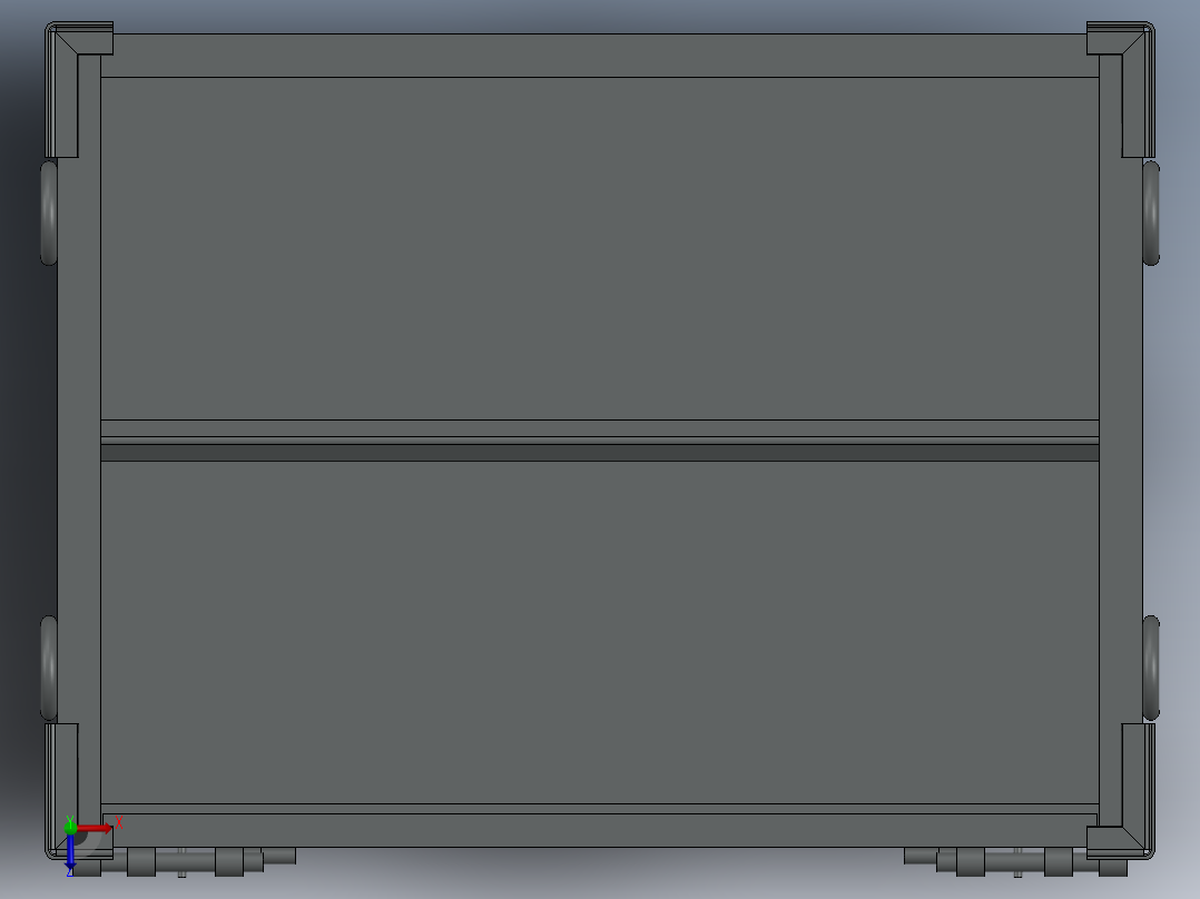 集装箱设备模型俯视图