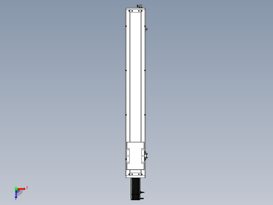 Toyo东佑达直线模组-ECH14-850-BC-400W+煞車俯视图
