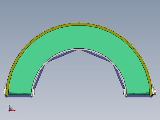 H828 180度转角皮带输送线转弯线图纸前视缩略图