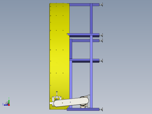 H828 180度转角皮带输送线转弯线图纸右视缩略图