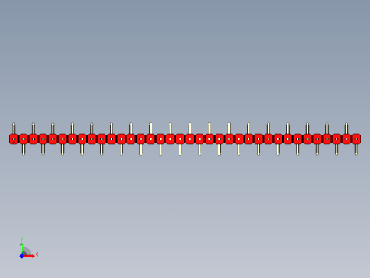 彩色公排针 100mil 2.54mm 系列-DS1022_red_36p_100mil_Type_SMT_R1_rev1.0前视缩略图