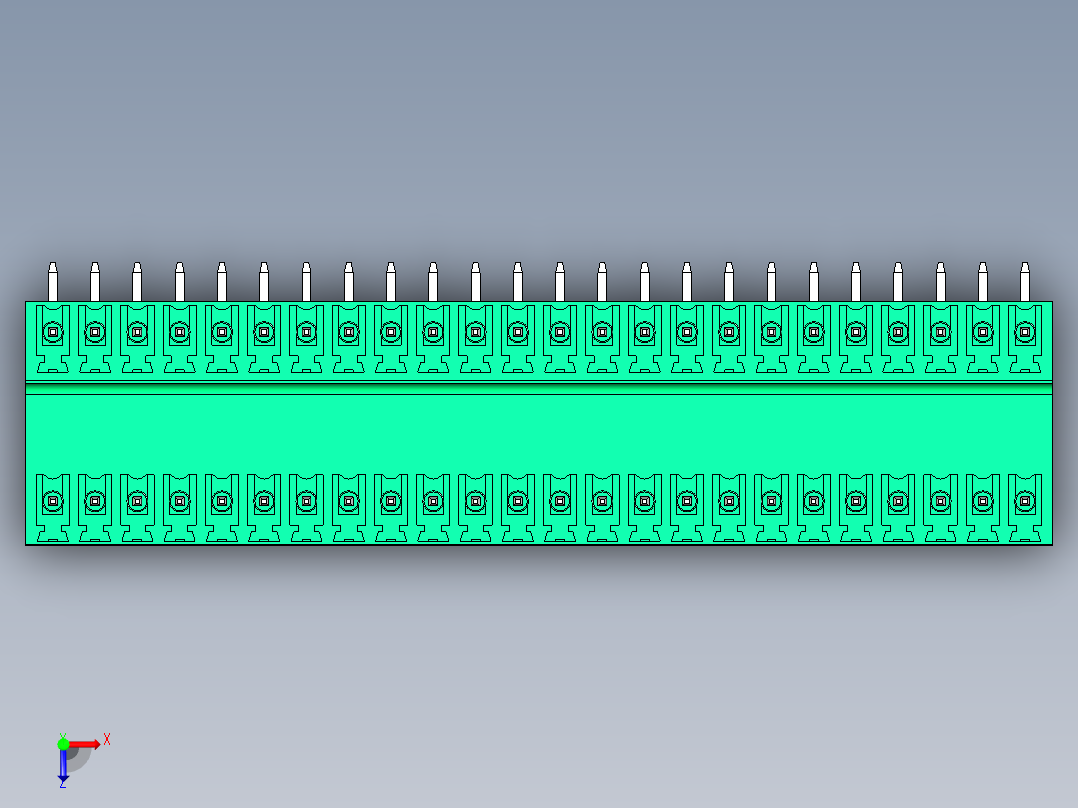 DEGSON 15EDG 系列 3.81mm 插拔式接线端子-15EDGRT-3.81-48P-14-00AH俯视图