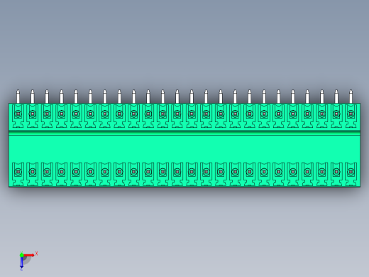 DEGSON 15EDG 系列 3.81mm 插拔式接线端子-15EDGRT-3.81-48P-14-00AH俯视缩略图