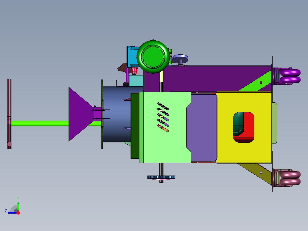 小型车载流动芝麻压榨油机右视图