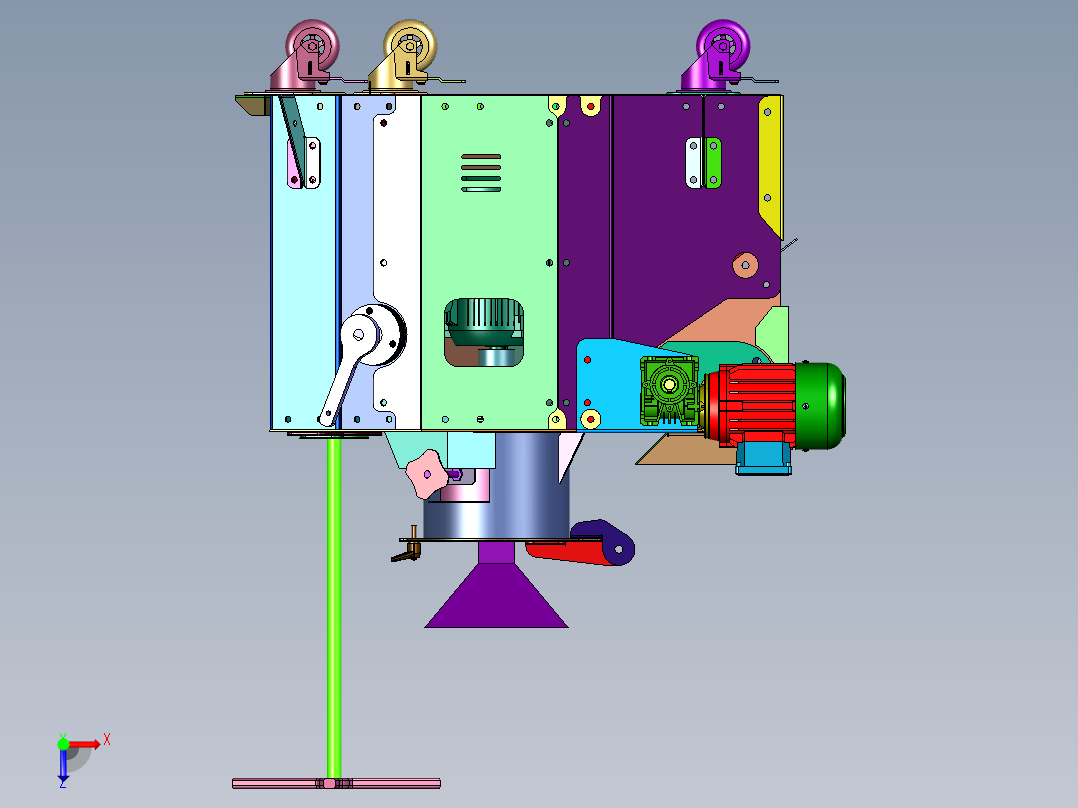 小型车载流动芝麻压榨油机俯视图