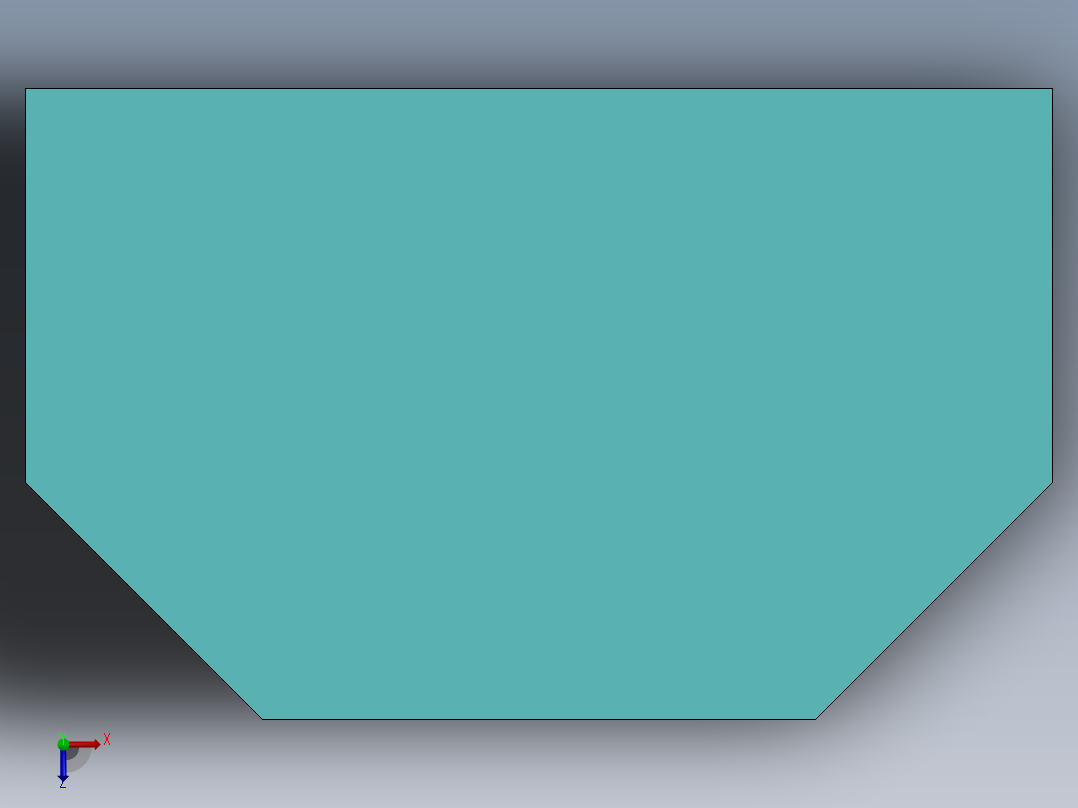 SW建模练习题-exercise 104俯视图