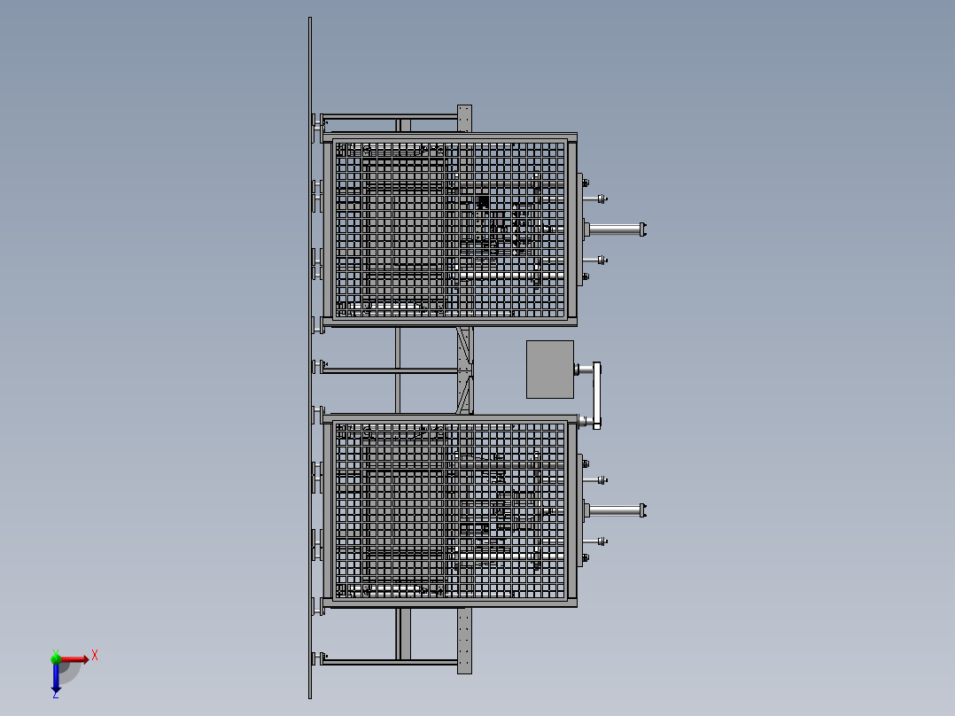 双工位气水双检测测漏设备俯视图