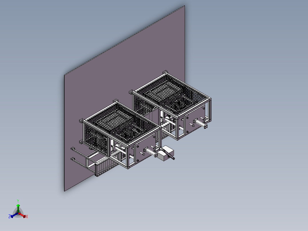 双工位气水双检测测漏设备正等轴测图