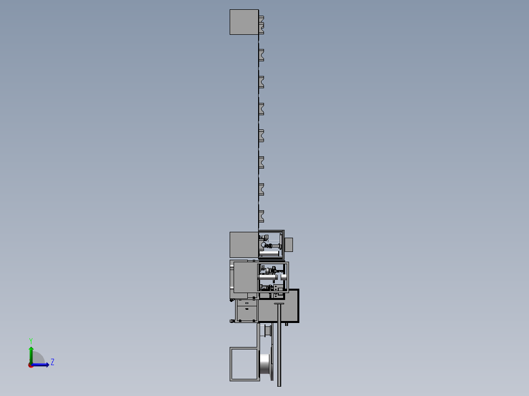 回流流水线 3左视图