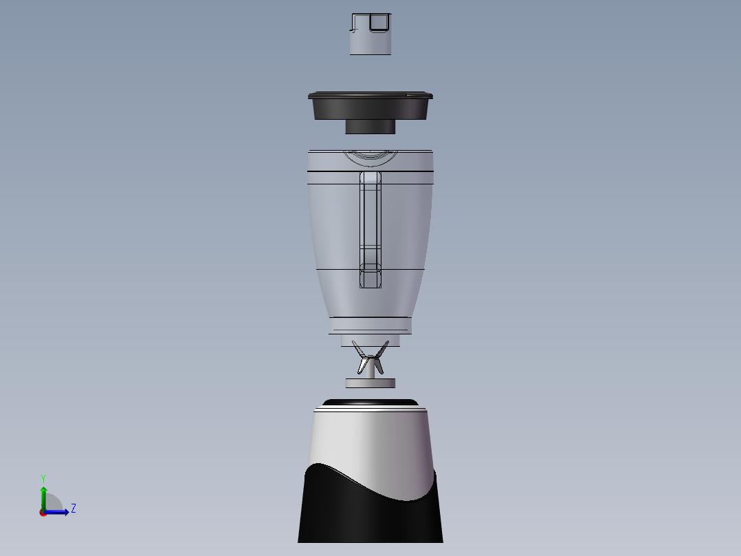 kalia榨汁机左视图