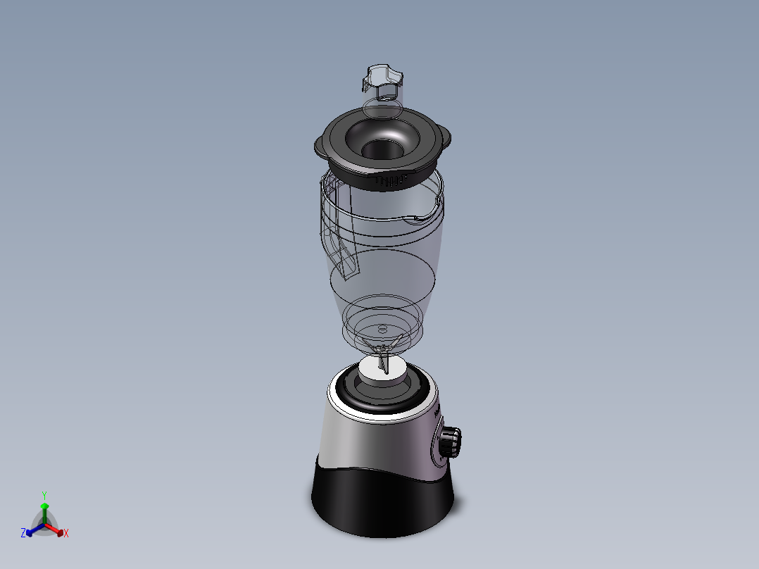 kalia榨汁机正等轴测图