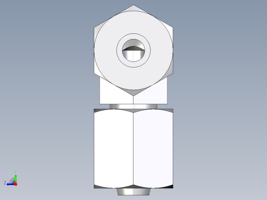 卡套式工业通用硬管接头EO_Swivel_nut_elbow_EW06ZLCF右视缩略图