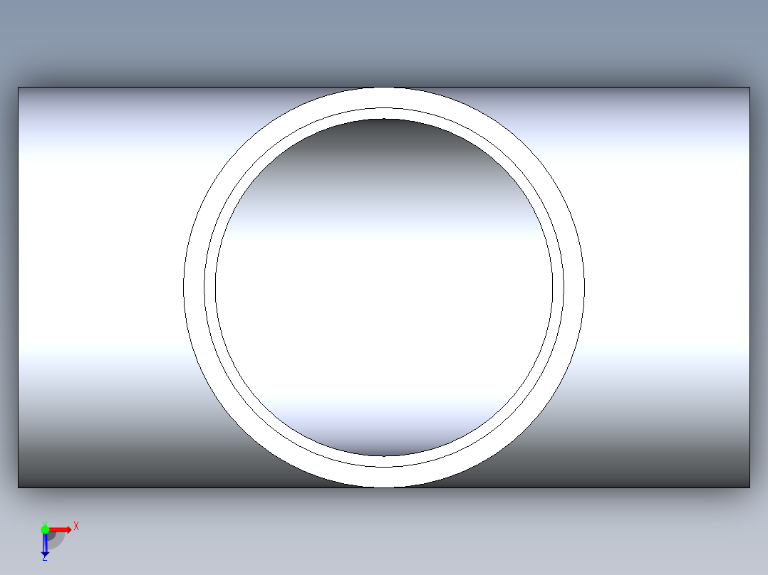 CPVC管件01-Sch80_Tee_SxSxS_9801-120_12in俯视图