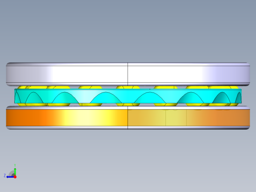 平面推力球轴承51209右视缩略图