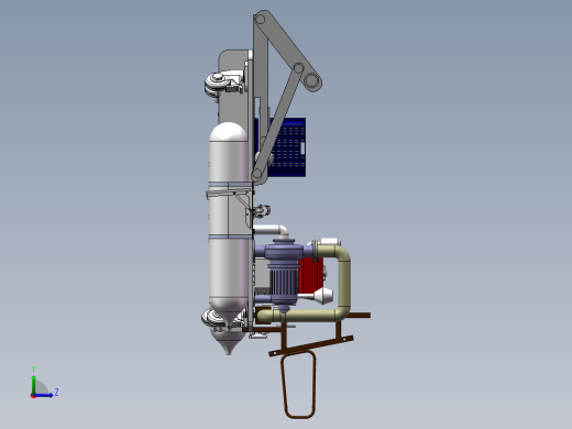 莲藕收获机三维设计左视缩略图