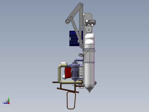 莲藕收获机三维设计右视缩略图