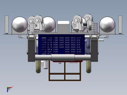 莲藕收获机三维设计俯视缩略图