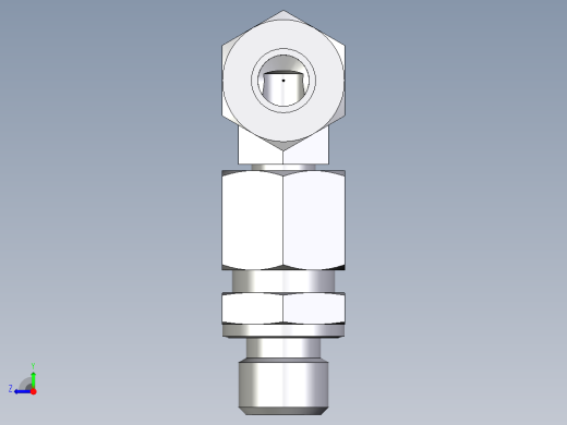 卡套式工业通用硬管接头EO_Assembled_adjustable_standpipe_elbow_EVW10LM71右视缩略图