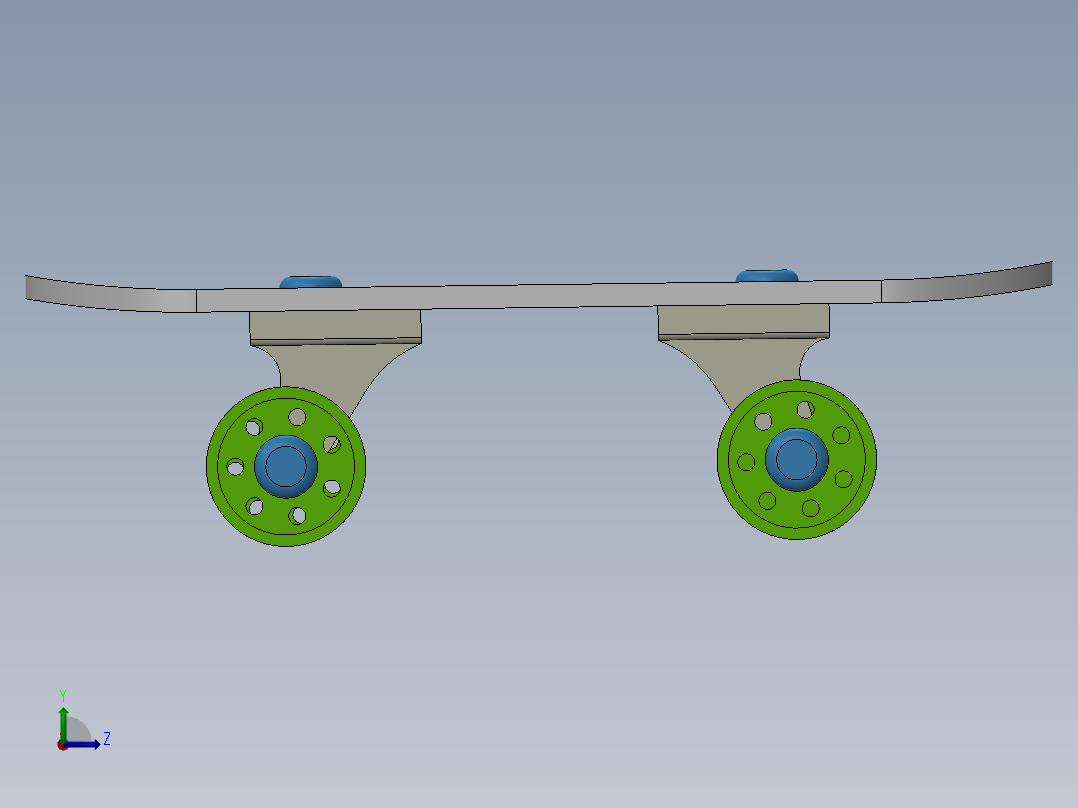 卡通式滑板左视图