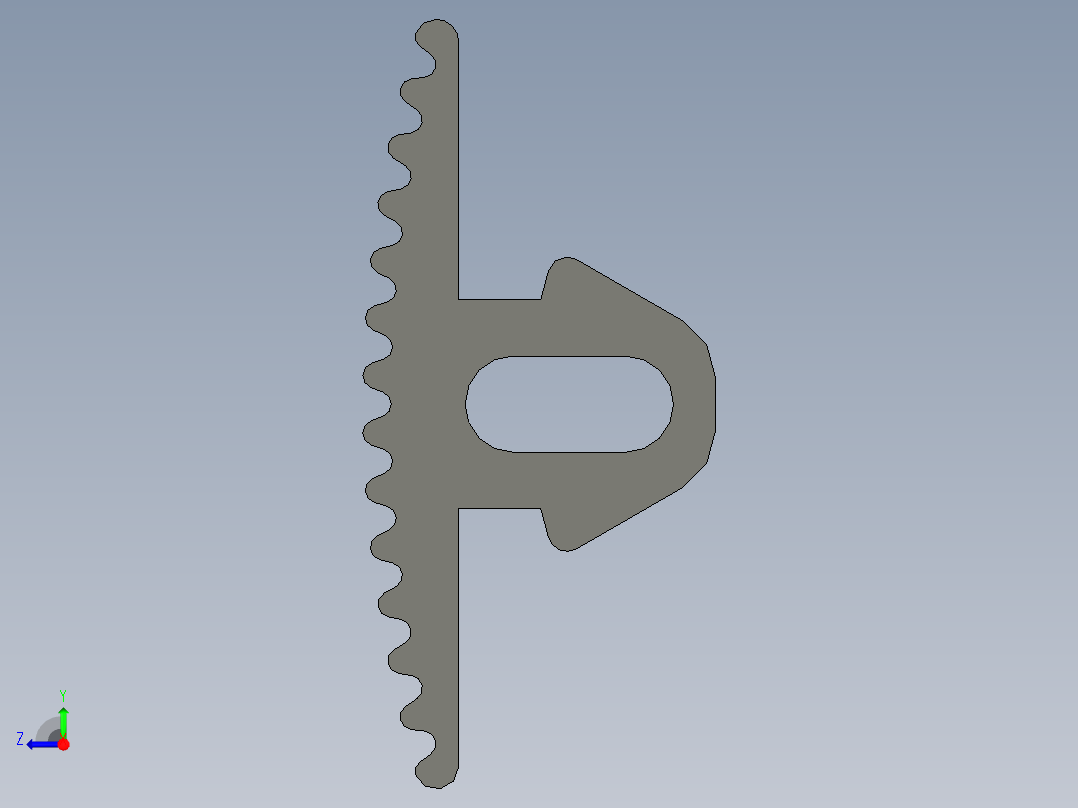 型材-BR BUMPER STRIP KJN092057.STEP右视图