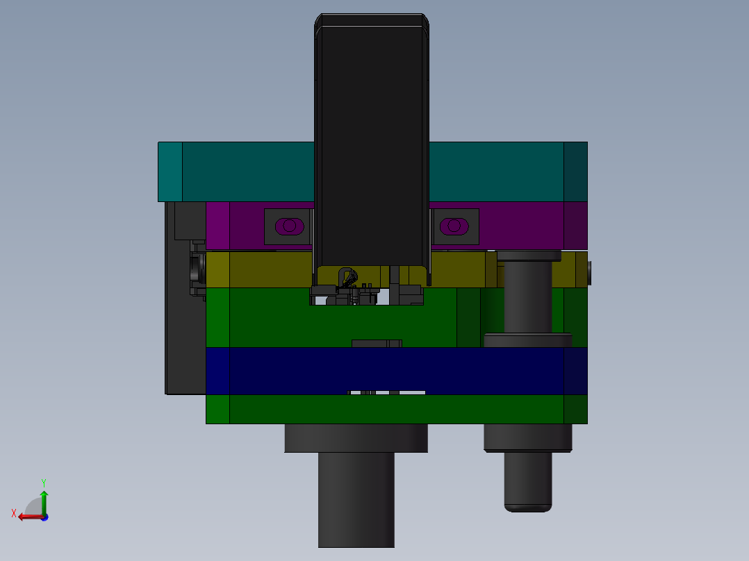 RJ45自动内模下料后视图