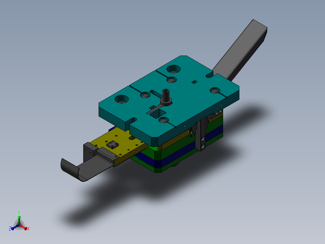 RJ45自动内模下料正等轴测图