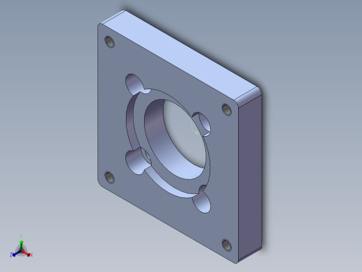 模组KK-60-F3 60步进电机板.SLDPRT正等轴测缩略图