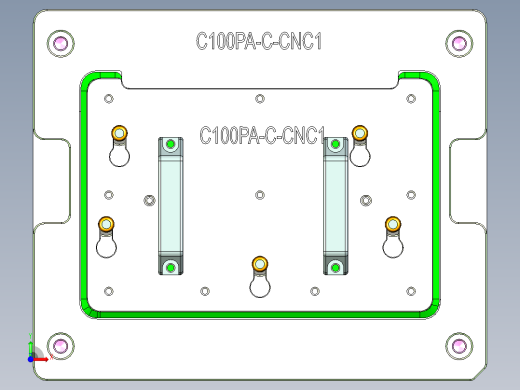 C100PA-C-CNC1笔记本CNC工装夹具三维模型-1222前视缩略图