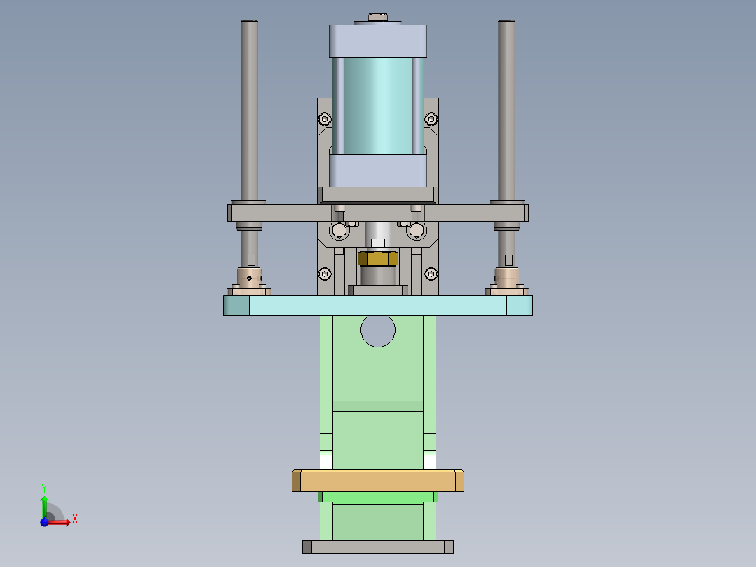 通用气压机-行程端可调sw18可编辑前视图