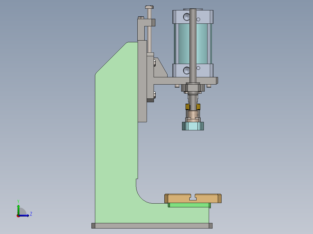 通用气压机-行程端可调sw18可编辑左视图