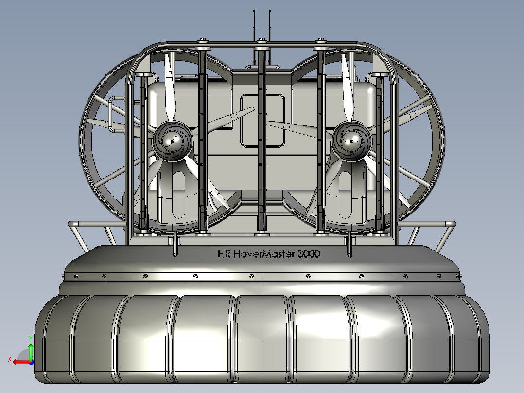 HR 3000气垫船后视图